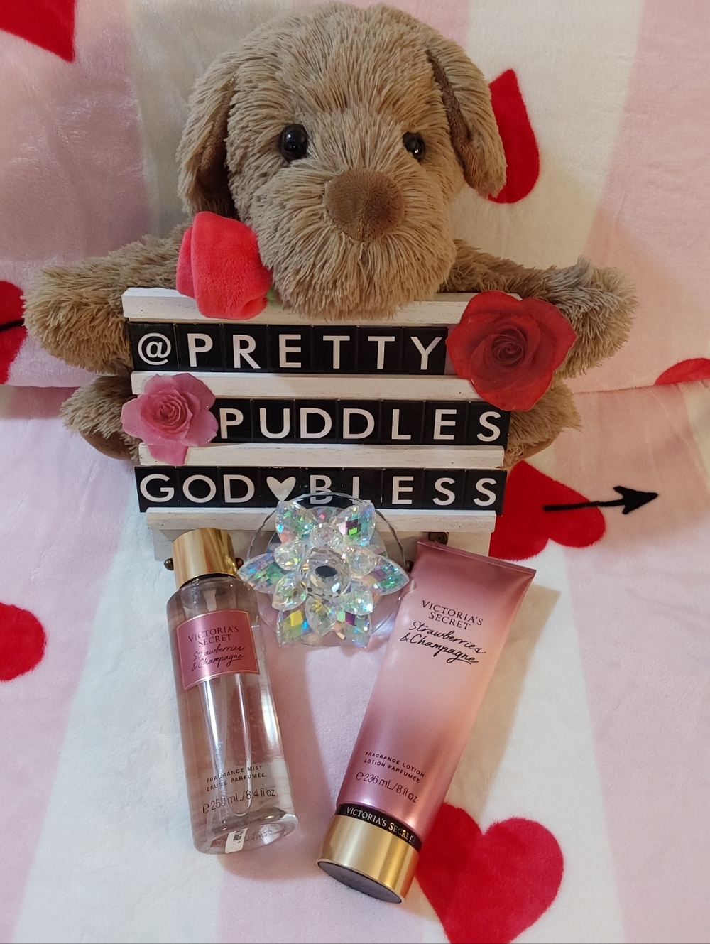 🍓🍾 2pc Victoria's Secret Strawberries & Champagne Mist and Lotion Set 🍓🍾